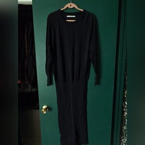 Zara Classic Black Long Sleeve Dress